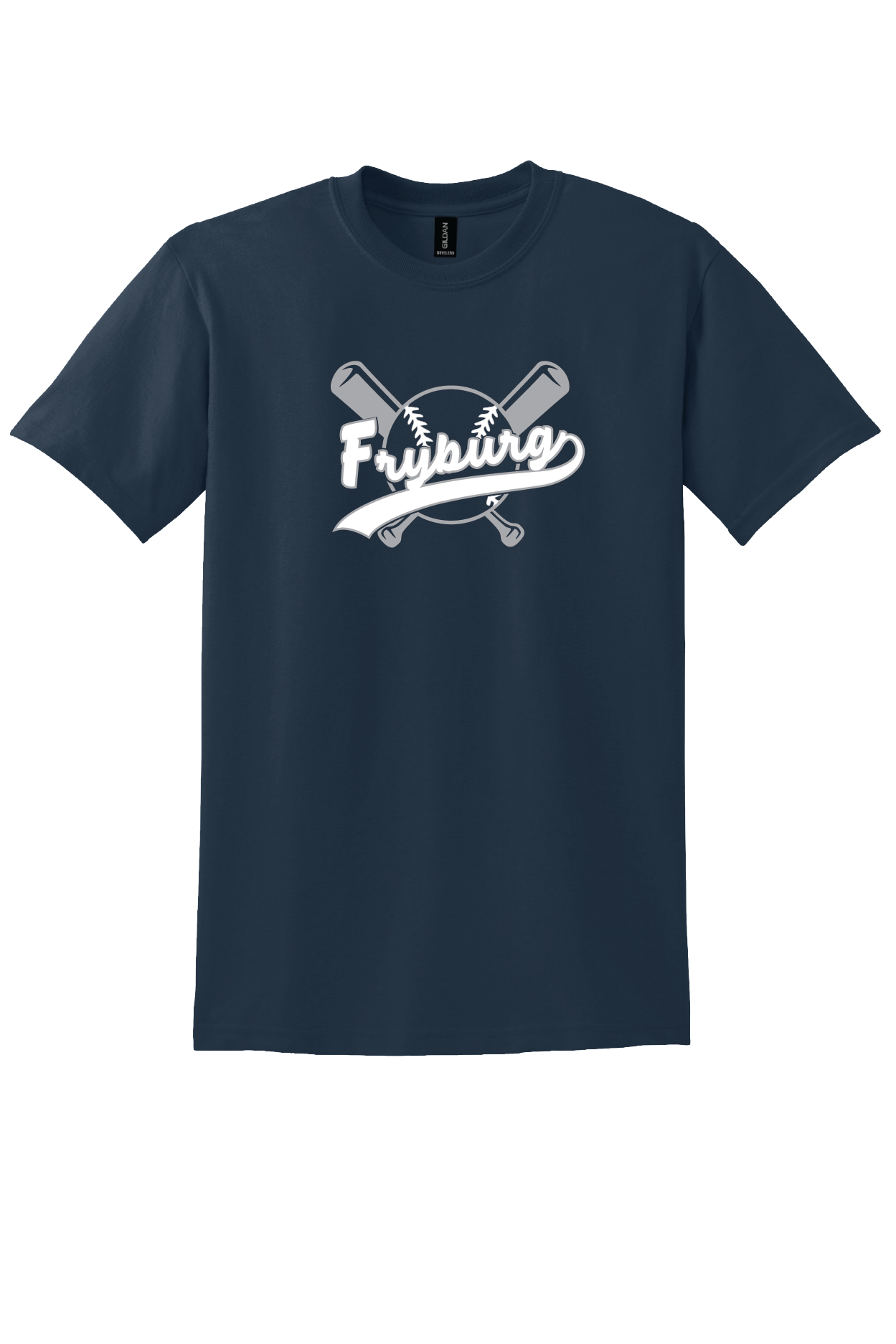 Fryburg Baseball "Bat Logo" Gildan® DryBlend® 50 Cotton/50 Poly T-Shirt