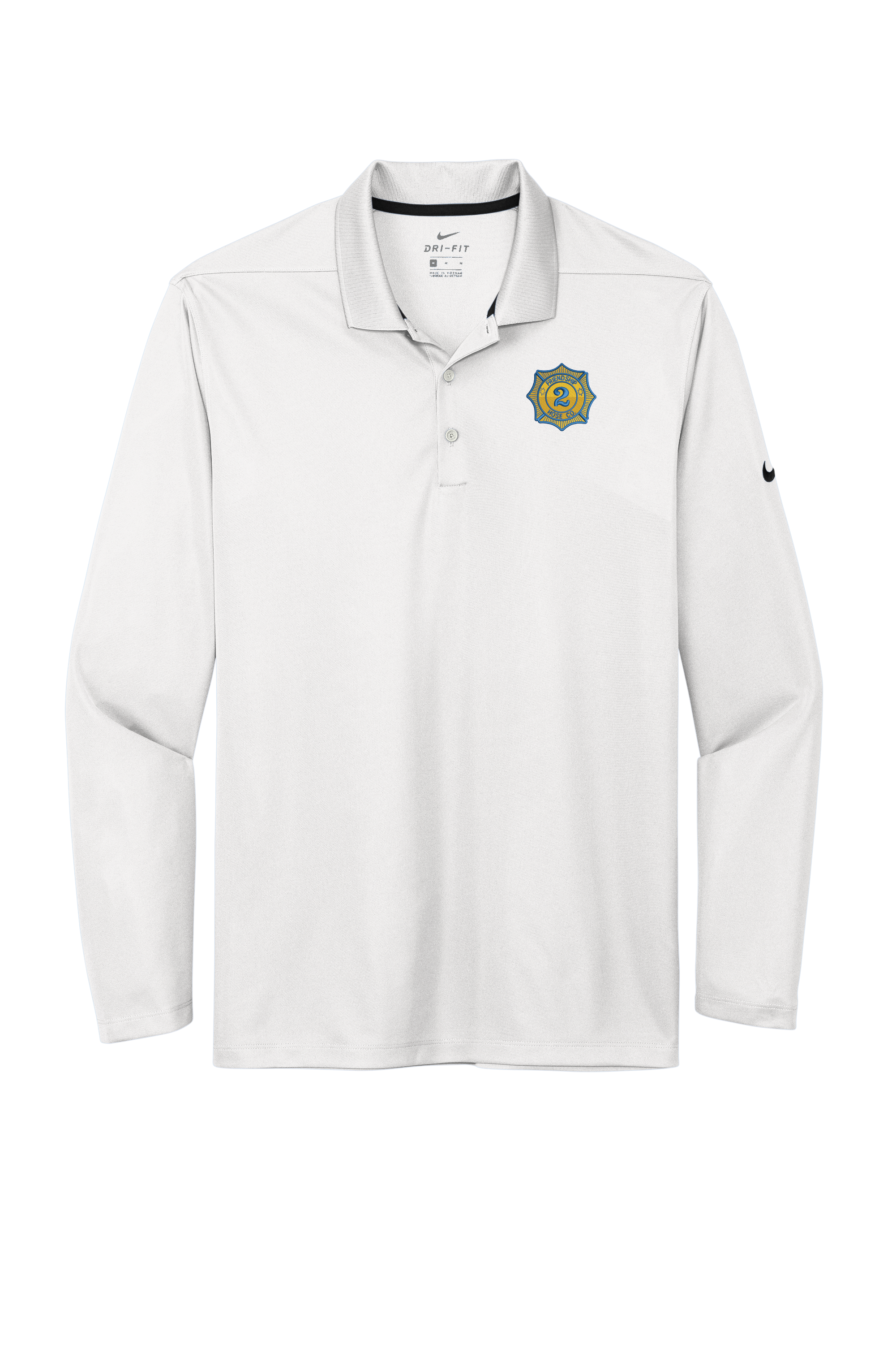 FHC #2 "FHC Shield"Nike Dri-FIT Micro Pique 2.0 Long Sleeve Polo