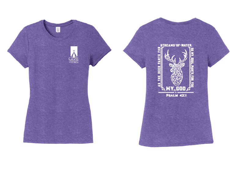 Thumbnail: Grace Community WOMENS "PSALM 42:1" District® Women’s Perfect Tri® Te