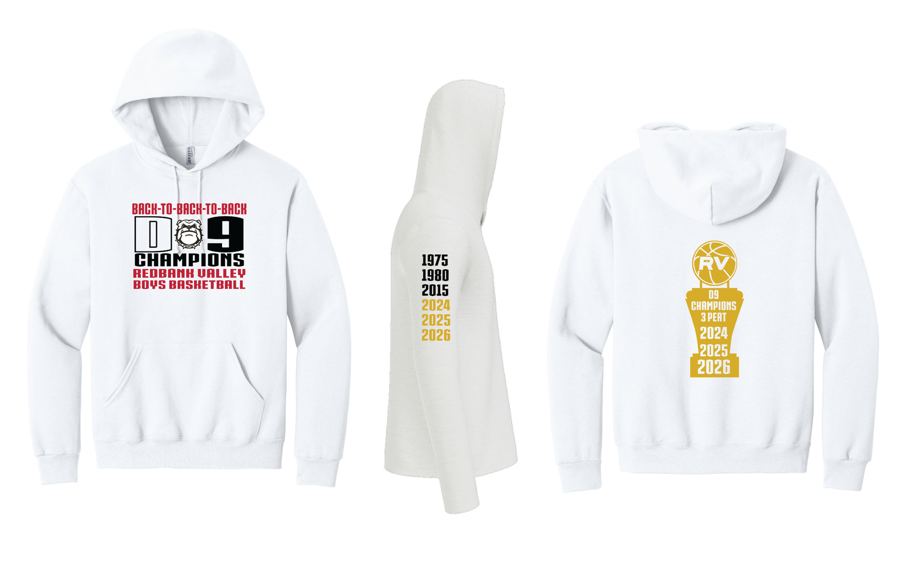 RV Basketball D9 Champs Jerzees® NuBlend® Pullover Hooded Sweatshirt