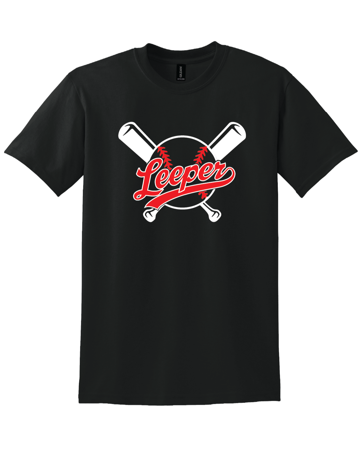 Leeper Baseball "Bat Logo" Gildan® DryBlend® 50 Cotton/50 Poly T-Shirt