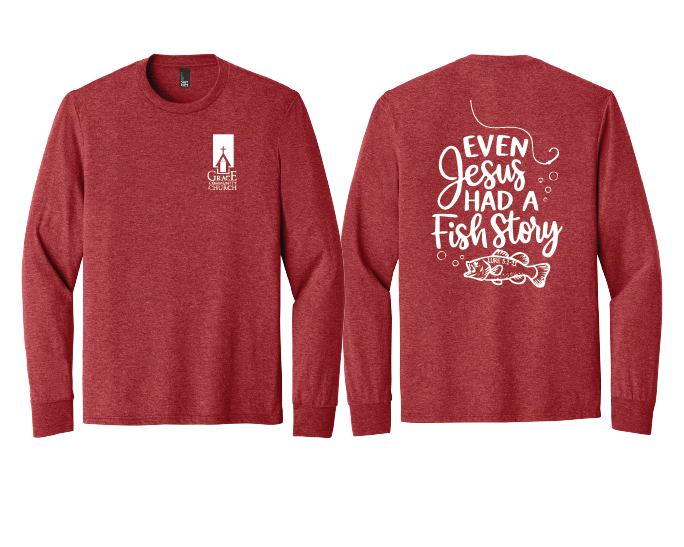 Thumbnail: Grace Community "FISH STORY" District® Perfect Tri® Long Sleeve Tee