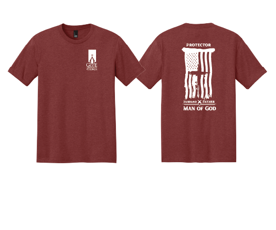 Thumbnail: Grace Community "MAN OF GOD" District® Perfect Tri® Tee