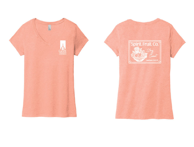 Thumbnail: Grace Com. WOMENS "SPIRIT FRUIT CO" District® Women’s Perfect Tri® V-Neck Tee