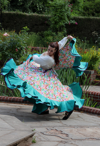 Jupe Flamenco Jupe Tzigane Russe Jupe Tzigane Russe Satin 18 Yard