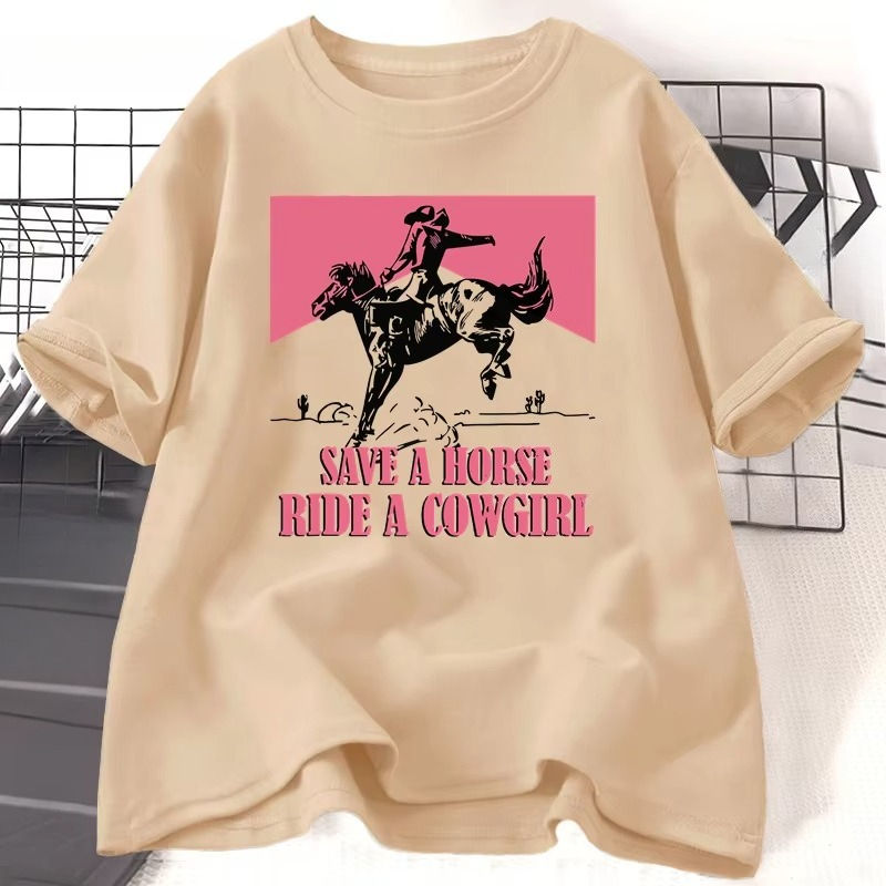 Thumbnail: Save A Horse Ride A Cowgirl Women's T-shirt Lesbian LGBT Pride Western T Shirt C