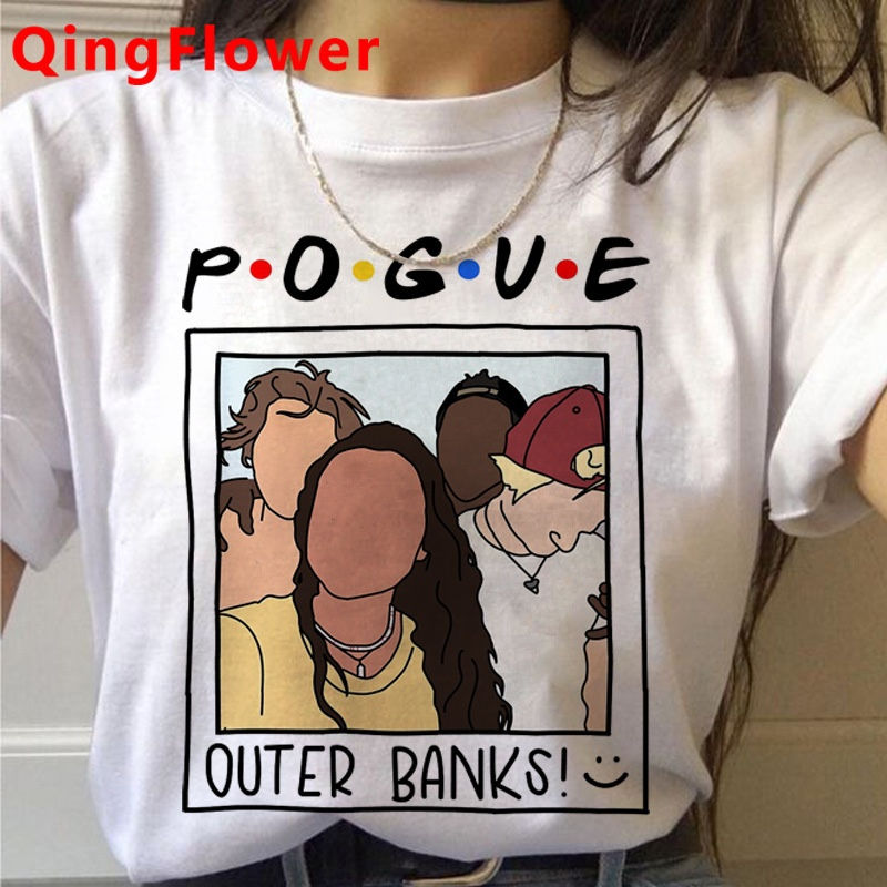 Thumbnail: 90s Graphic Pogue Life Outer Banks Short tie up t-shirt 