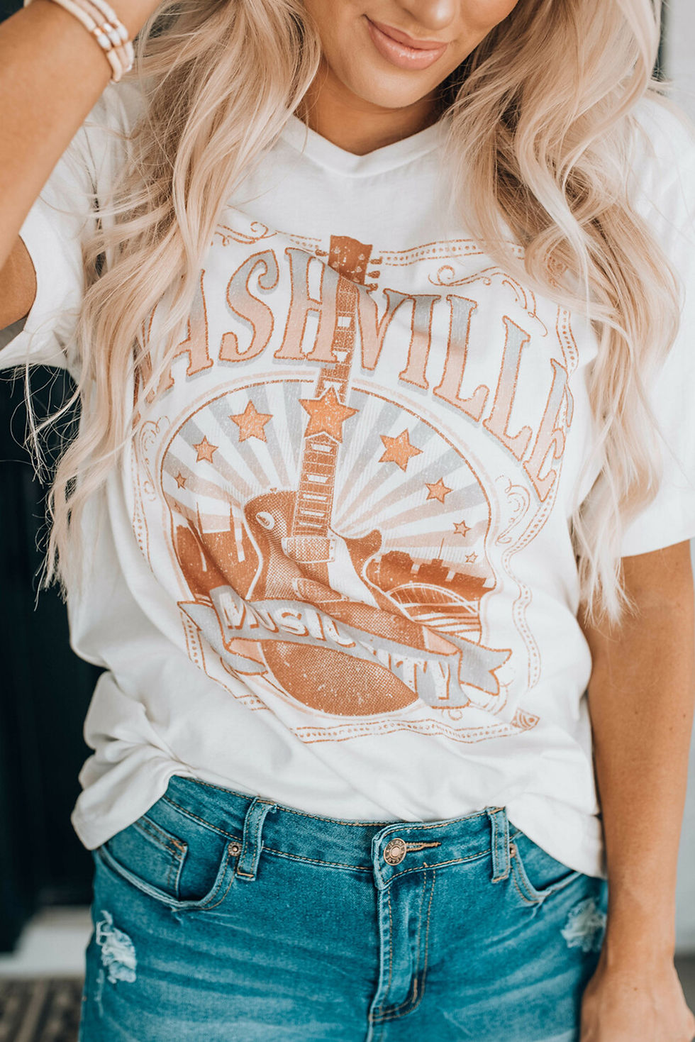 Thumbnail: THE MUSIC CITY NASHVILLE Graphic T-Shirt — Style B