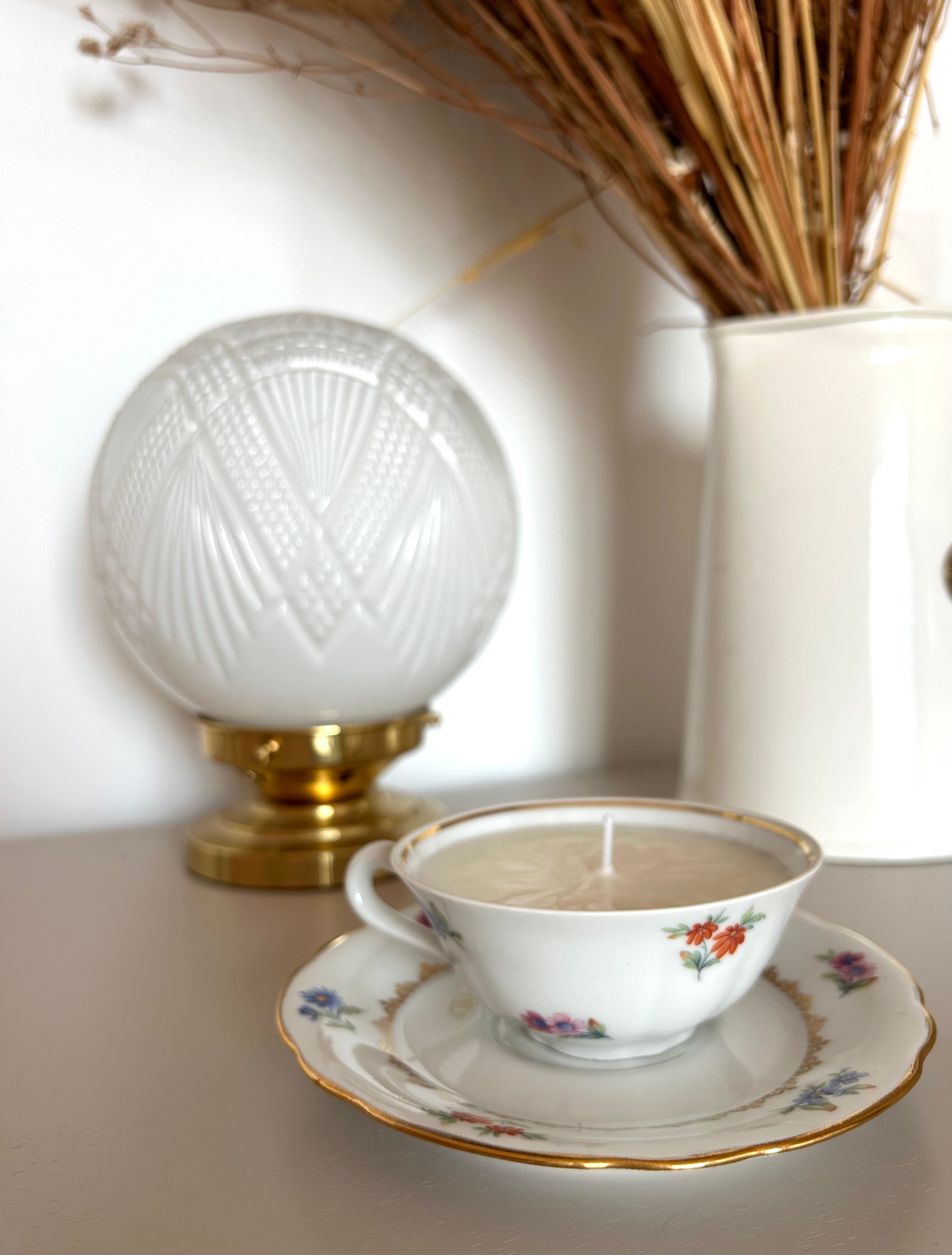 Tasse bougie vintage petit format LISE