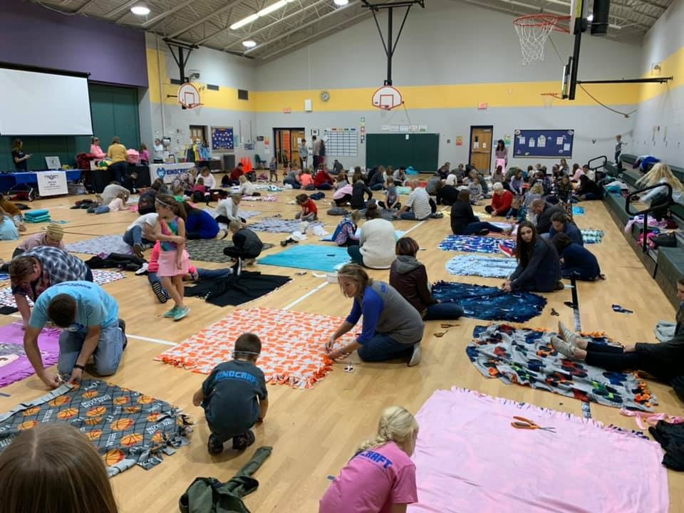 No Sew Fleece Blanket event 2019