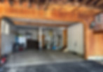 Two car garage with bikes