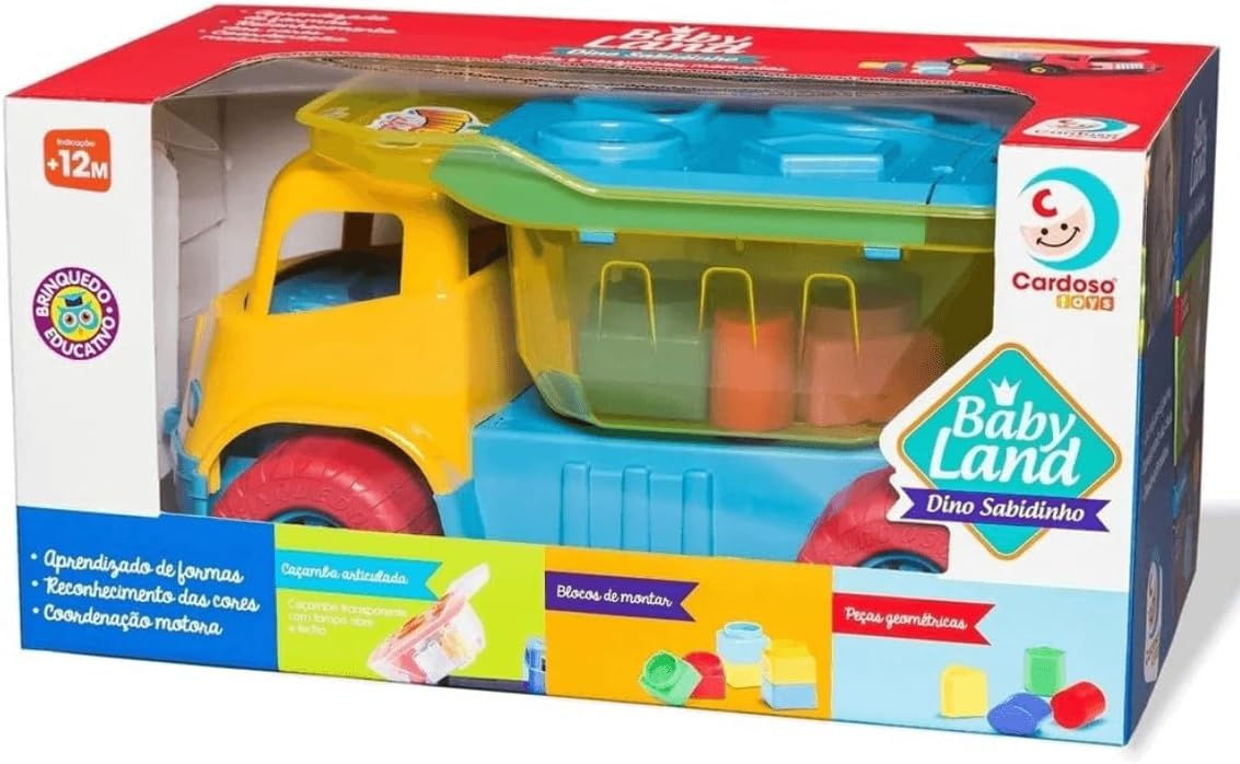 Cardoso Baby Land Dino Sabidinho Vermelho/Azul