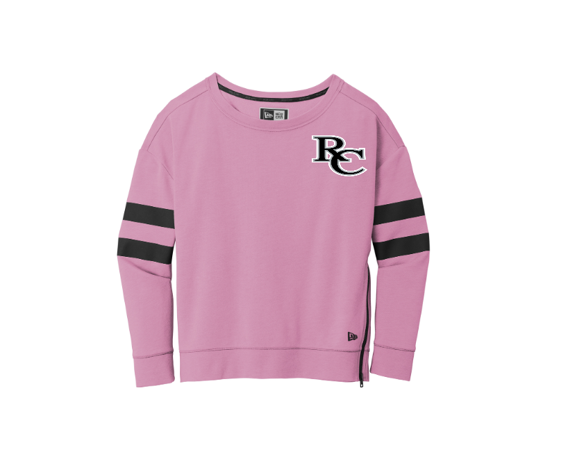 Thumbnail: New Era ® Ladies Tri-Blend Fleece Varsity Crew Sweater with RC Logo