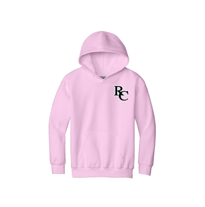 Thumbnail: Gildan® - Youth Hooded Sweatshirt with RC Small Chest Logo and Big RC Back Logo