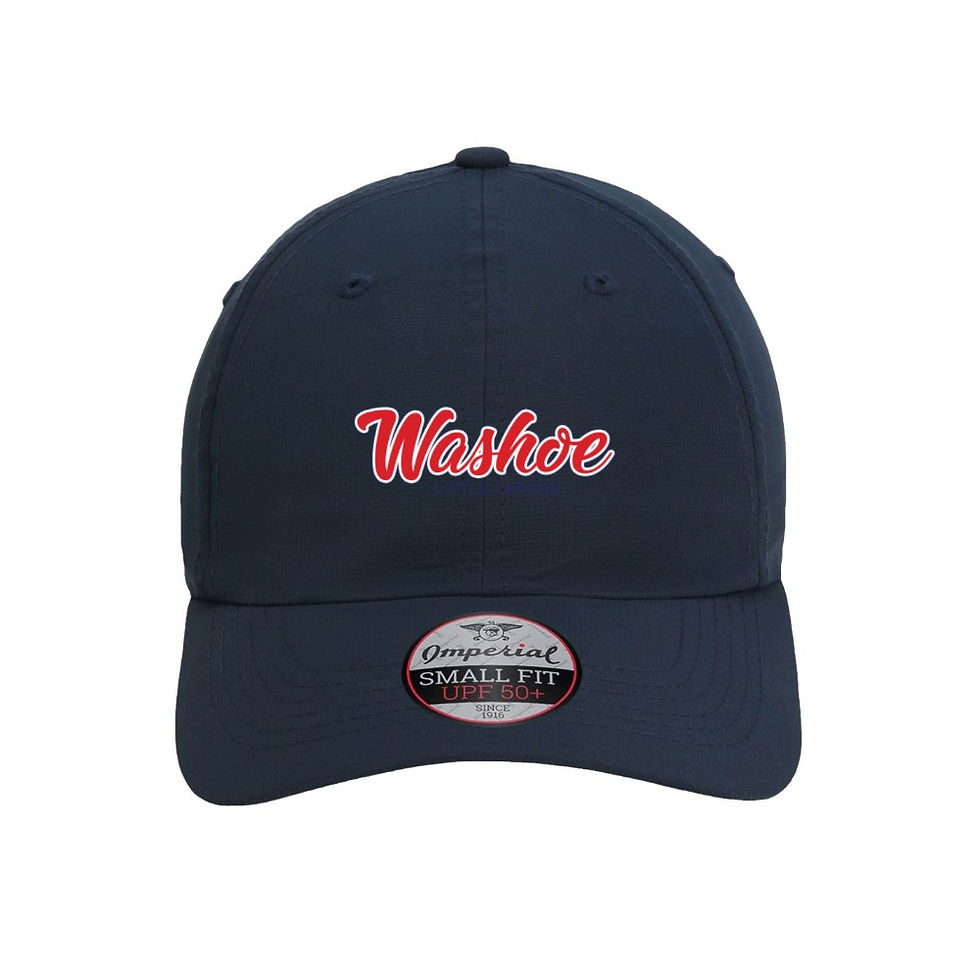 Thumbnail: Imperial - The Hinsen Performance Ponytail Cap - with Washoe Cursive Logo