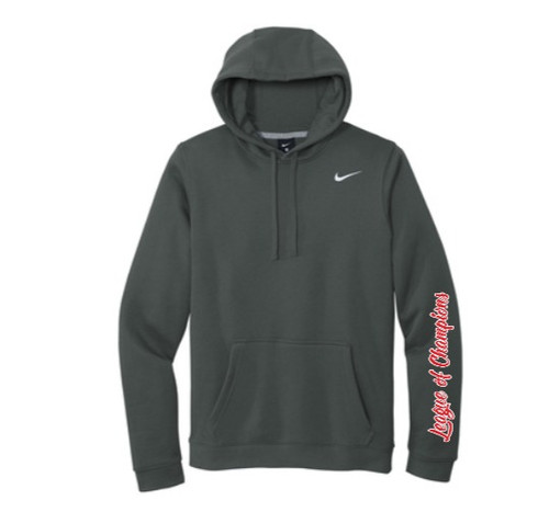 nike team club fleece hoodie anthracite