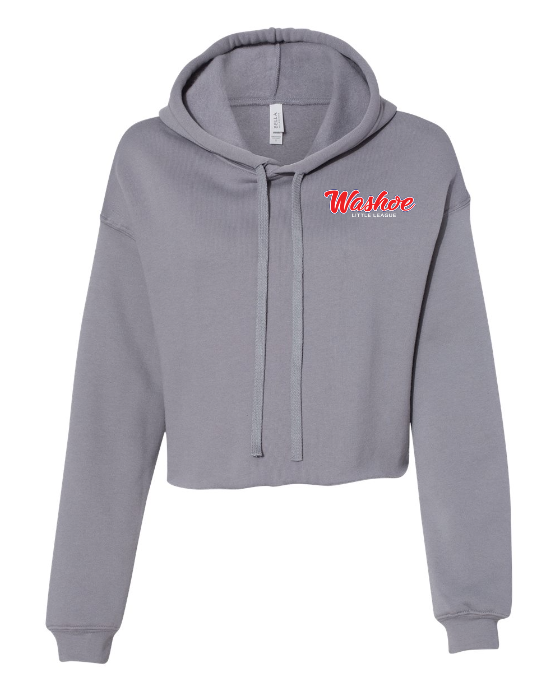 Thumbnail: BELLA + CANVAS - Women's Cropped Fleece Hoodie- with Washoe Logo Front & Back