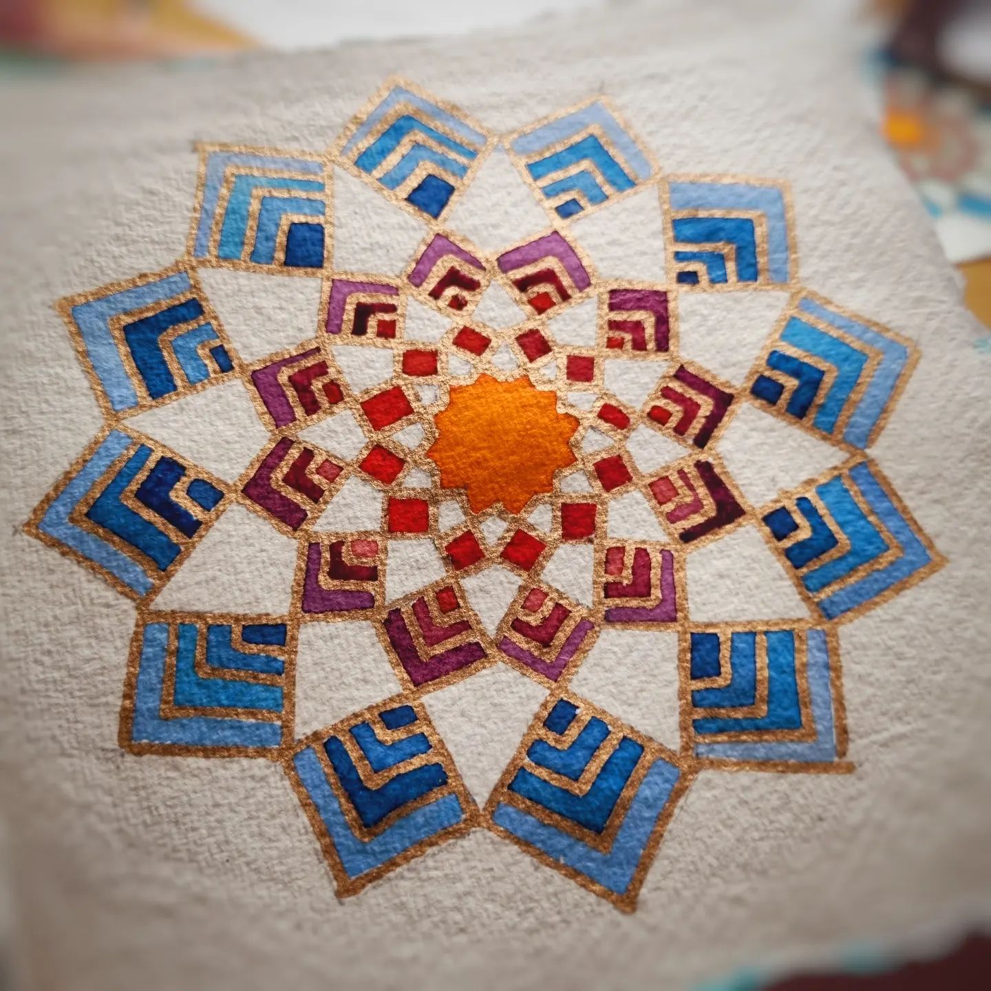 Twelvefold Tumbling Squares
