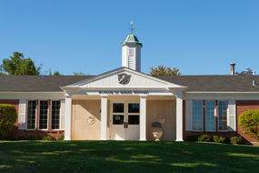 Mooseheart, Illinois - United States - September 28th, 2021: The exterior of the Museum of Moose History on a beautiful Autumn afternoon.