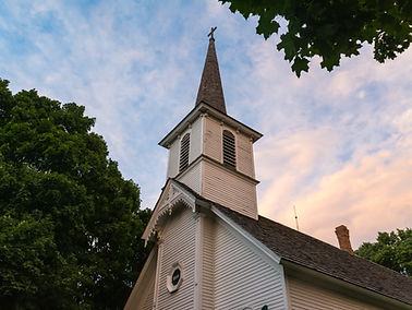 The Old Danish Church, also known as St. Peter's Danish Evangelical Lutheran Church. Sheffield, Illinois, USA.