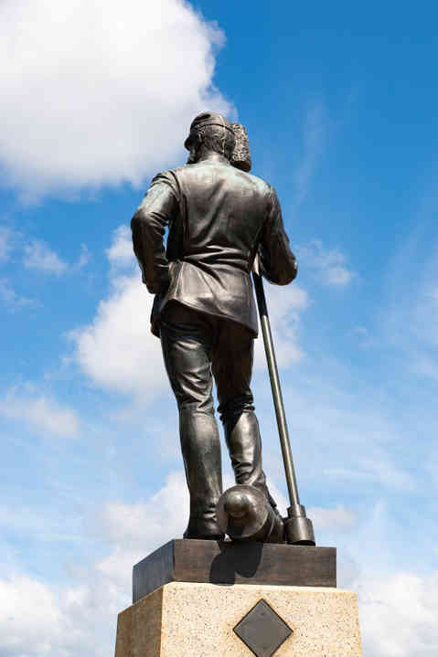 Gettysburg, Pennsylvania - United States - June 15th, 2026: The 4th New York Independent Battery Monument at Gettysburg National Military Park in Gettysburg, Pennsylvania, USA.