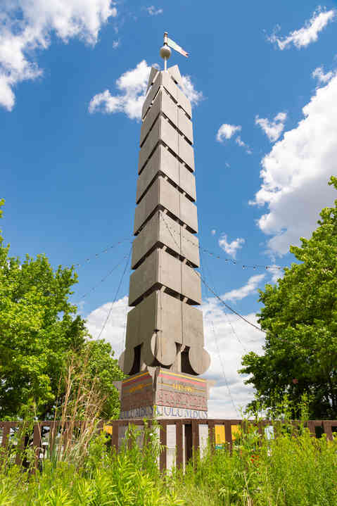 Philadelphia, Pennsylvania - United States - May 28th, 2026: The Columbus Monument, built in 1992, in Philadelphia, Pennsylvania, USA. *FOR EDITORIAL USE ONLY