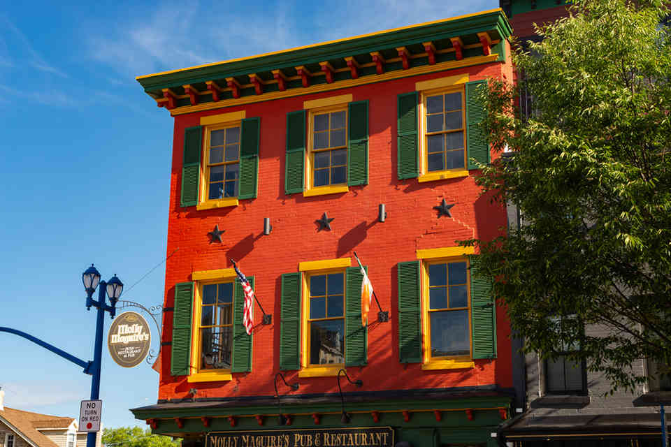 Phoenixville, Pennsylvania - United States - August 4th, 2026: Exterior of Restaurant and Pub in Phoenixville, Pennsylvania, USA. *FOR EDITORIAL USE ONLY