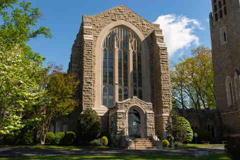 King of Prussia, Pennsylvania - United States - May 1st, 2026: Exterior of the Washington Memorial Chapel at Valley Forge National Historical Park, Pennsylvania, USA. *FOR EDITORIAL USE ONLY