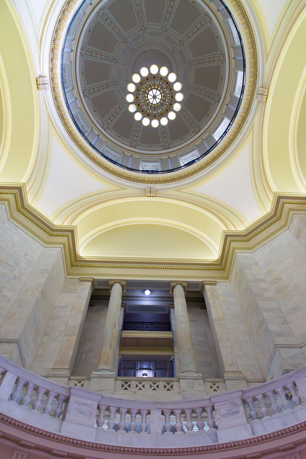 Interior of the Arkansas State Capitol Building in Little Rock, Arkansas, USA.