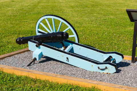The Paoli Battlefield Historical Park grounds on a beautiful Spring morning in Malvern, Pennsylvania, USA.
