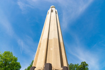 The historic Edison Memorial Tower at the The Thomas Edison Center at Menlo Park in Edison, New Jersey, USA.