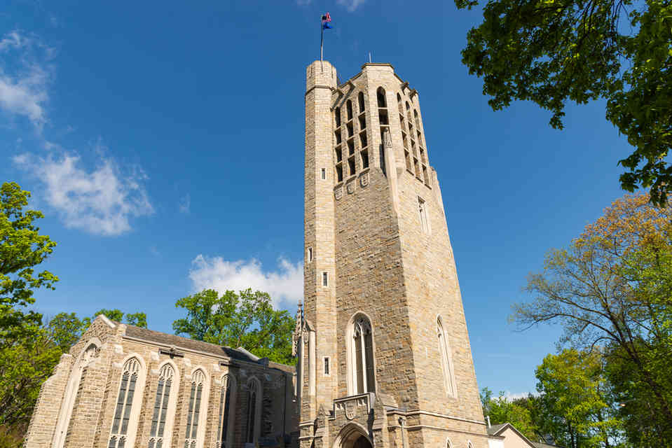 King of Prussia, Pennsylvania - United States - May 1st, 2026: Exterior of the Washington Memorial Chapel at Valley Forge National Historical Park, Pennsylvania, USA. *FOR EDITORIAL USE ONLY