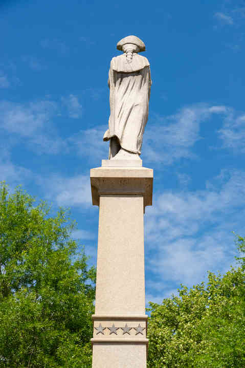 Washington Crossing, Pennsylvania - United States - May 26th, 2026: The Washington Crossing Monument, created by the Pennsylvania chapter of the Patriotic Order Sons of America, at Washington Crossing Historic Park in Pennsylvania.