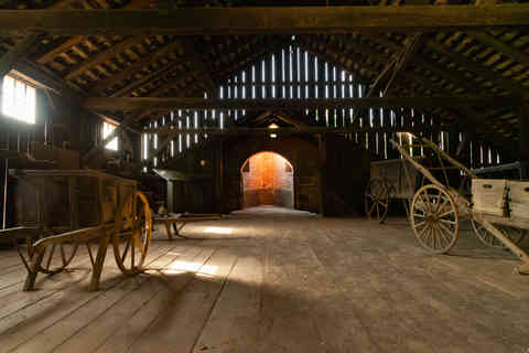 Interior of the Hopewell Furnace Furnace Complex at Hopewell Furnace National Historic Site in Elverson, Pennsylvania, USA.