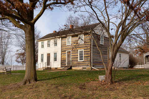 Nauvoo, Illinois - United States - December 30th, 2025: Exterior of the family homestead of Joseph and Emma Smith, Founders of The Church of Jesus Christ of Latter Day Saints in Nauvoo, Illinois, USA. *FOR EDITORIAL USE ONLY