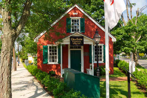 Bordentown, New Jersey - United States - July 10th, 2026: Exterior of the Historic Clara Barton School, established in 1852, in Bordentown, New Jersey, USA.
