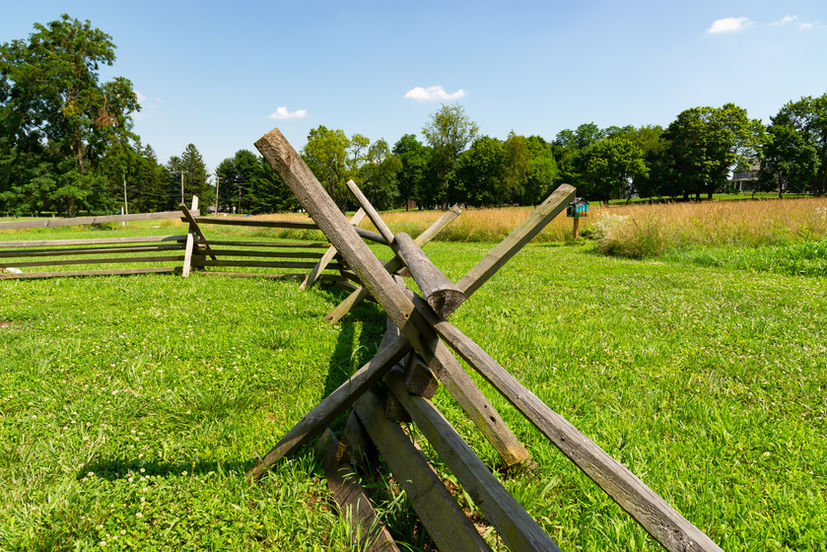 Landscape at Brinton Run Preserve, part of the Brandywine Battlefield Trail, in Chadds Ford, Pennsylvania, USA.