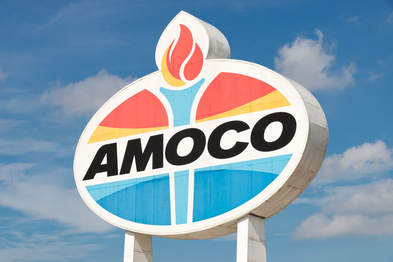 The World's Largest Amoco Sign in St. Louis, Missouri, USA.