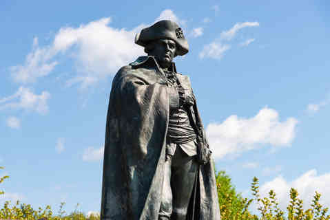 King of Prussia, Pennsylvania - United States - May 1st, 2026: The Major General Friedrich Wilhelm Baron von Steuben statue by artist J. Otto Schweizer at Valley Forge National Historical Park, Pennsylvania, USA. *FOR EDITORIAL USE ONLY