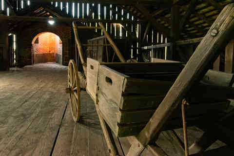 Interior of the Hopewell Furnace Furnace Complex at Hopewell Furnace National Historic Site in Elverson, Pennsylvania, USA.
