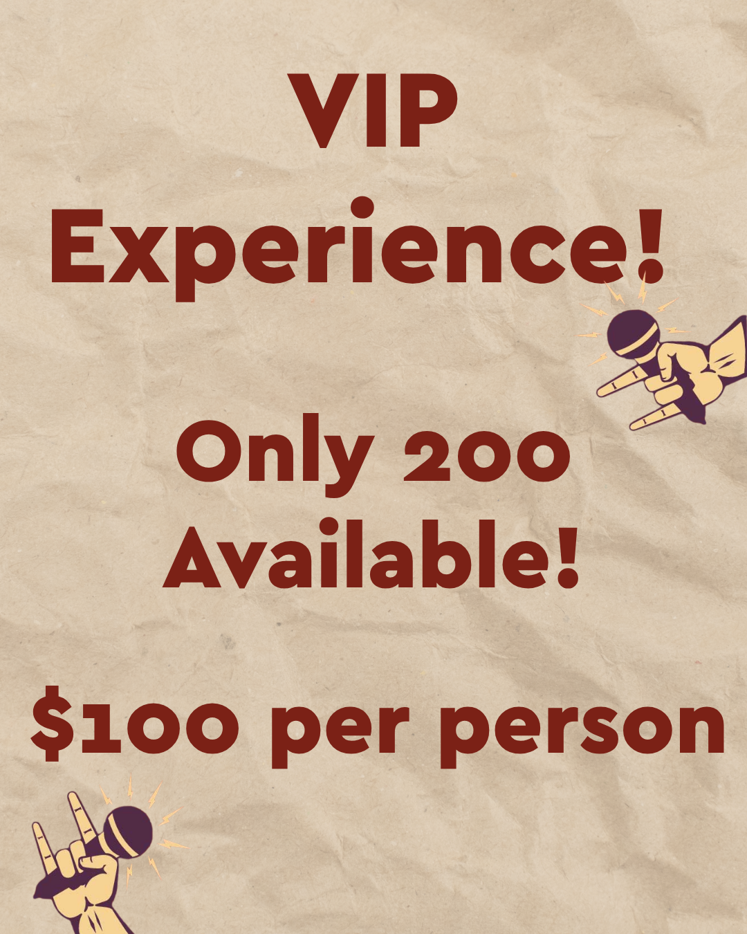 VIP LOUNGE EXPERIENCE!