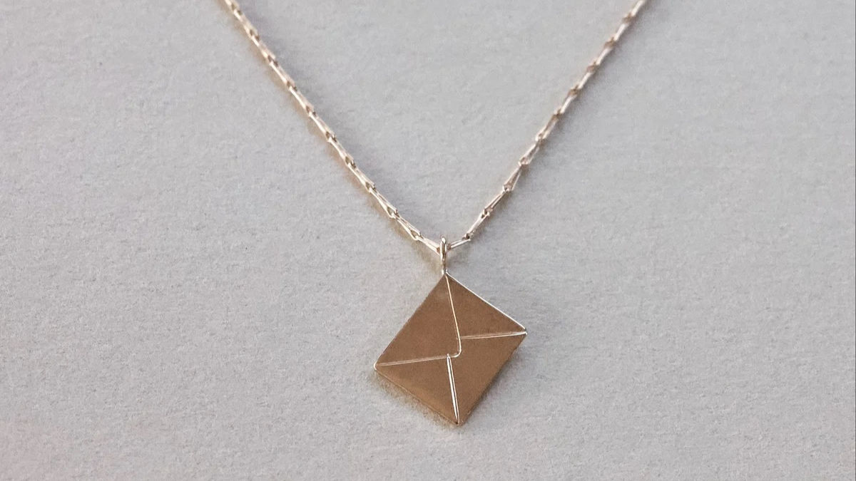 9ct Yellow Gold ‘with love’ Necklace