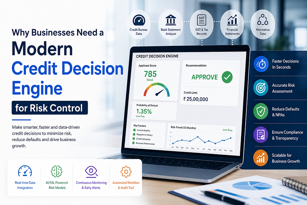 Why Businesses Need a Modern Credit Decision Engine for Risk Control