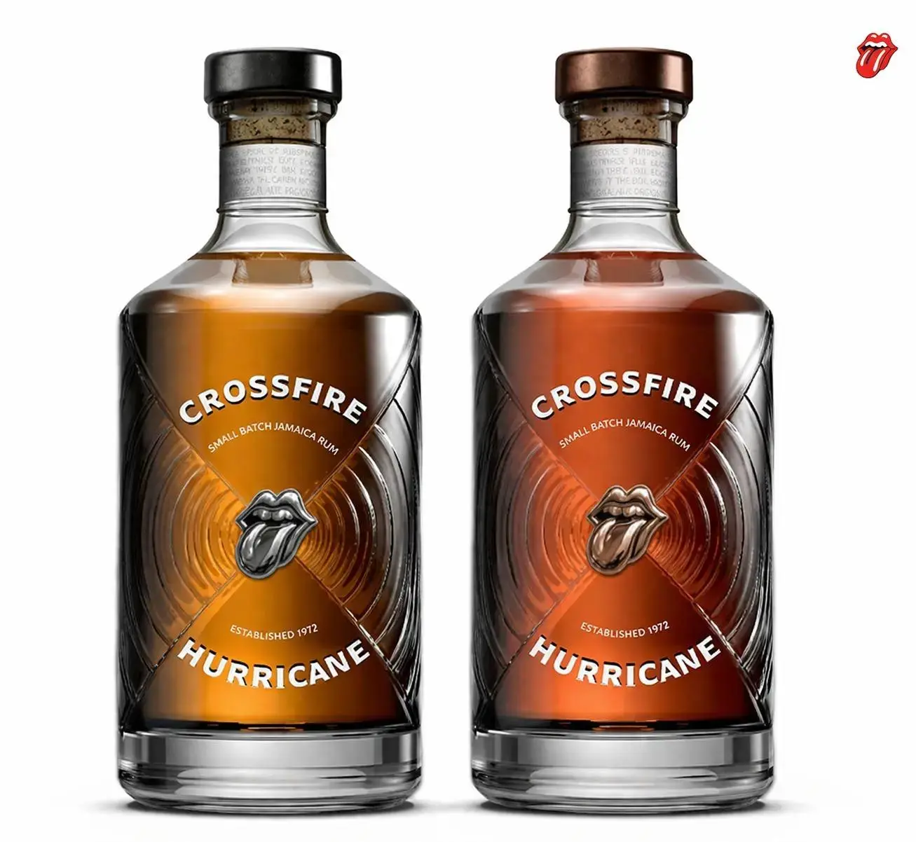 The Rolling Stones Crossfire Hurricane Reserve & Gold Rum Set 2x 0.7 Ltr