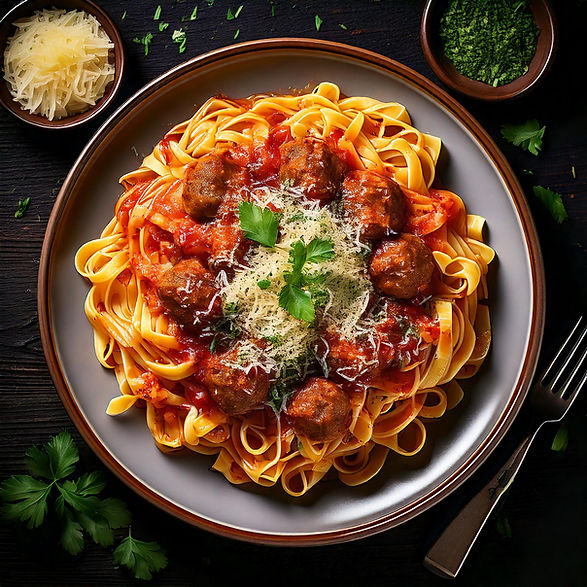 Firefly Delicious layers of pasta with hearty meat sauce, featuring tender, juicy meatball