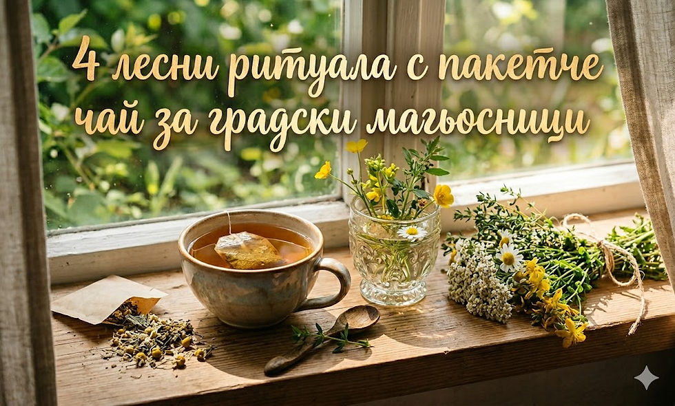 Еньовден от дивана: 4 лесни ритуала с пакетче чай за градски магьосници