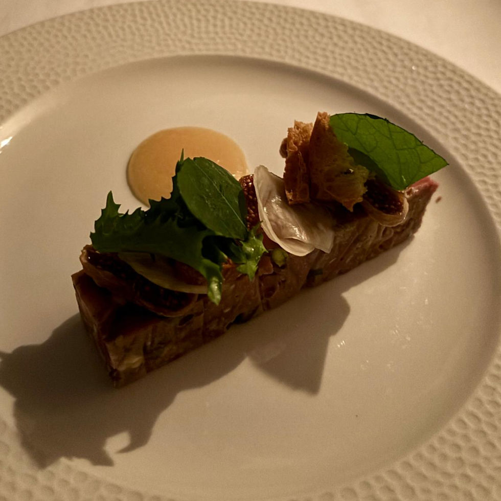 A cuboid of ham hock and hours. Technique doesn’t shout.