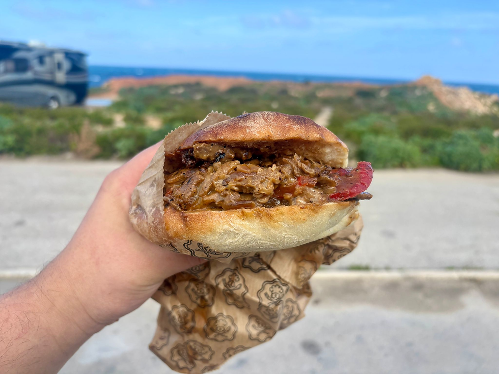 Philadelphia by way of ftira. No passport required.