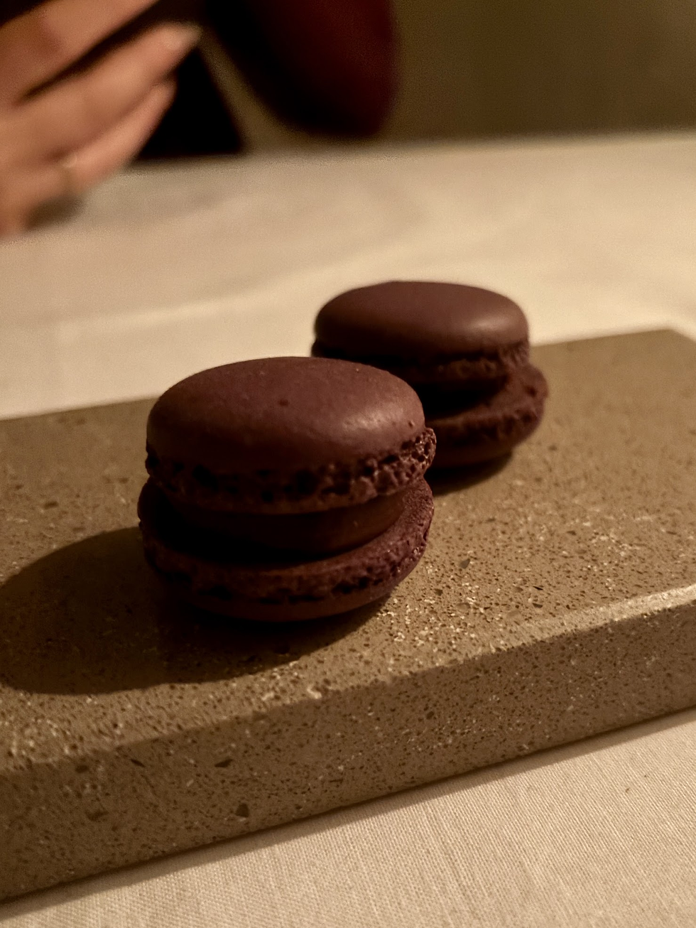 A final bite of chocolate.