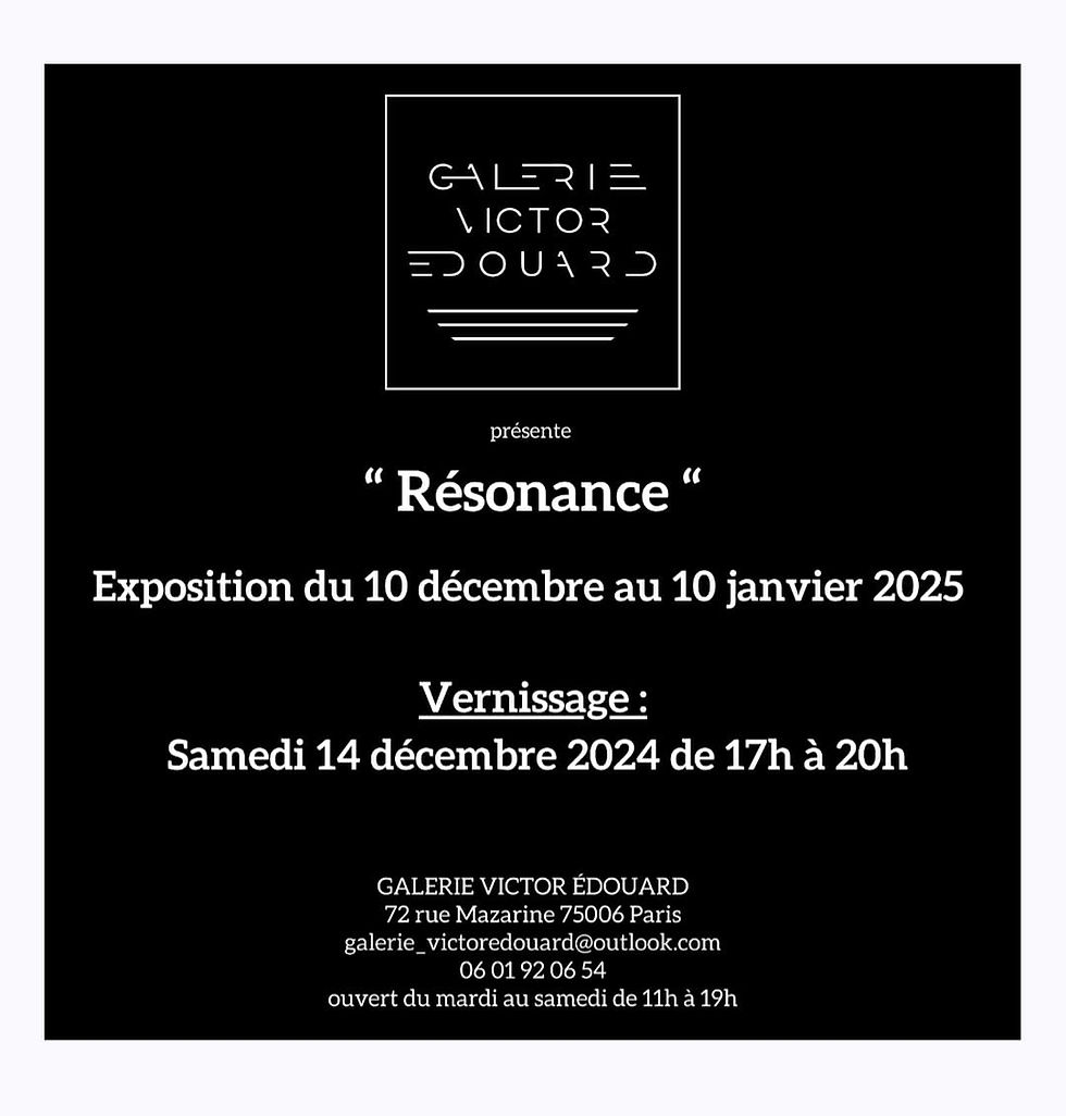 Mon univers artistique au cœur de l’exposition "Résonance"